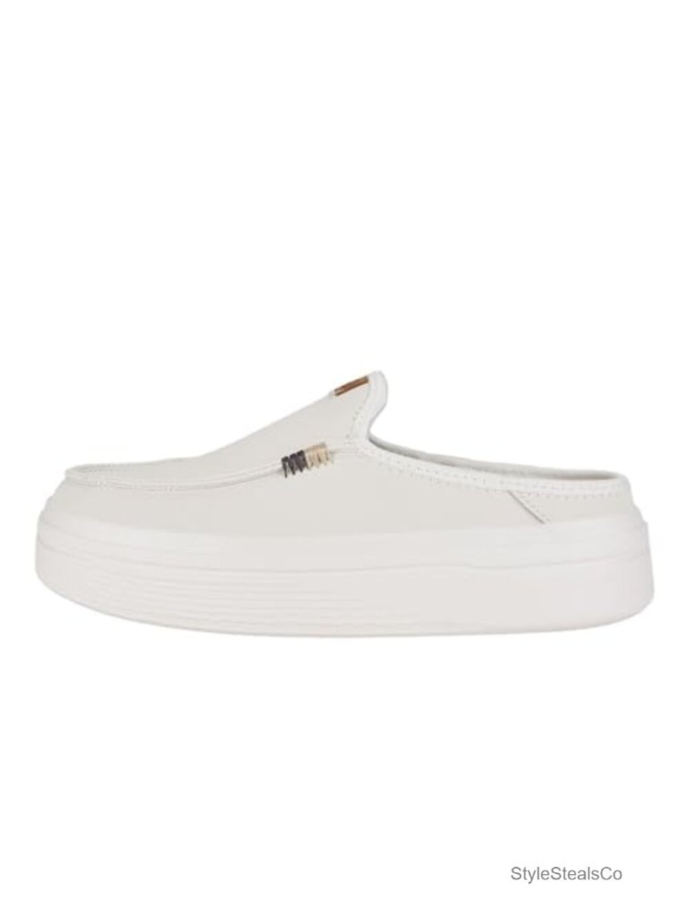 Genuine Leather Platform Mules | Lightweight Slip-On Shoes